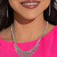 Daring Decadence - White Necklace