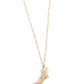 Dazzling-Yard Dash - Gold Necklace