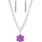 Dazzling Dahlia - Purple Necklace