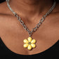Dazzling Dahlia - Yellow Necklace