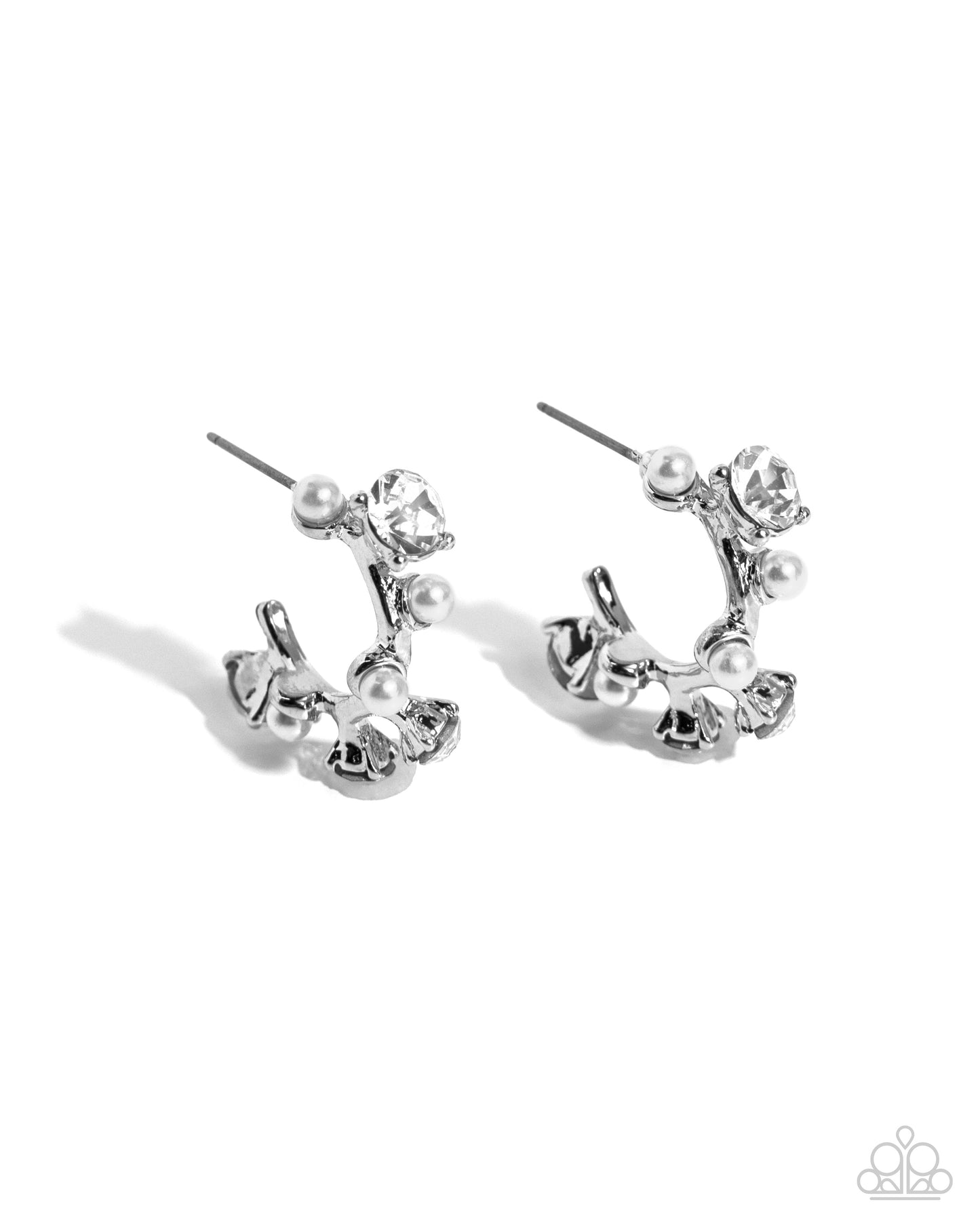 Dazzling Daydream - White Earring