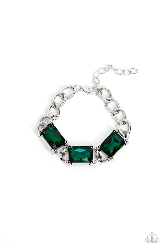 Dazzling Debut - Green Bracelet