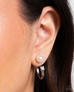 Decade Dance - White Earring