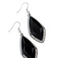 Deco Dazzle - Black Earing