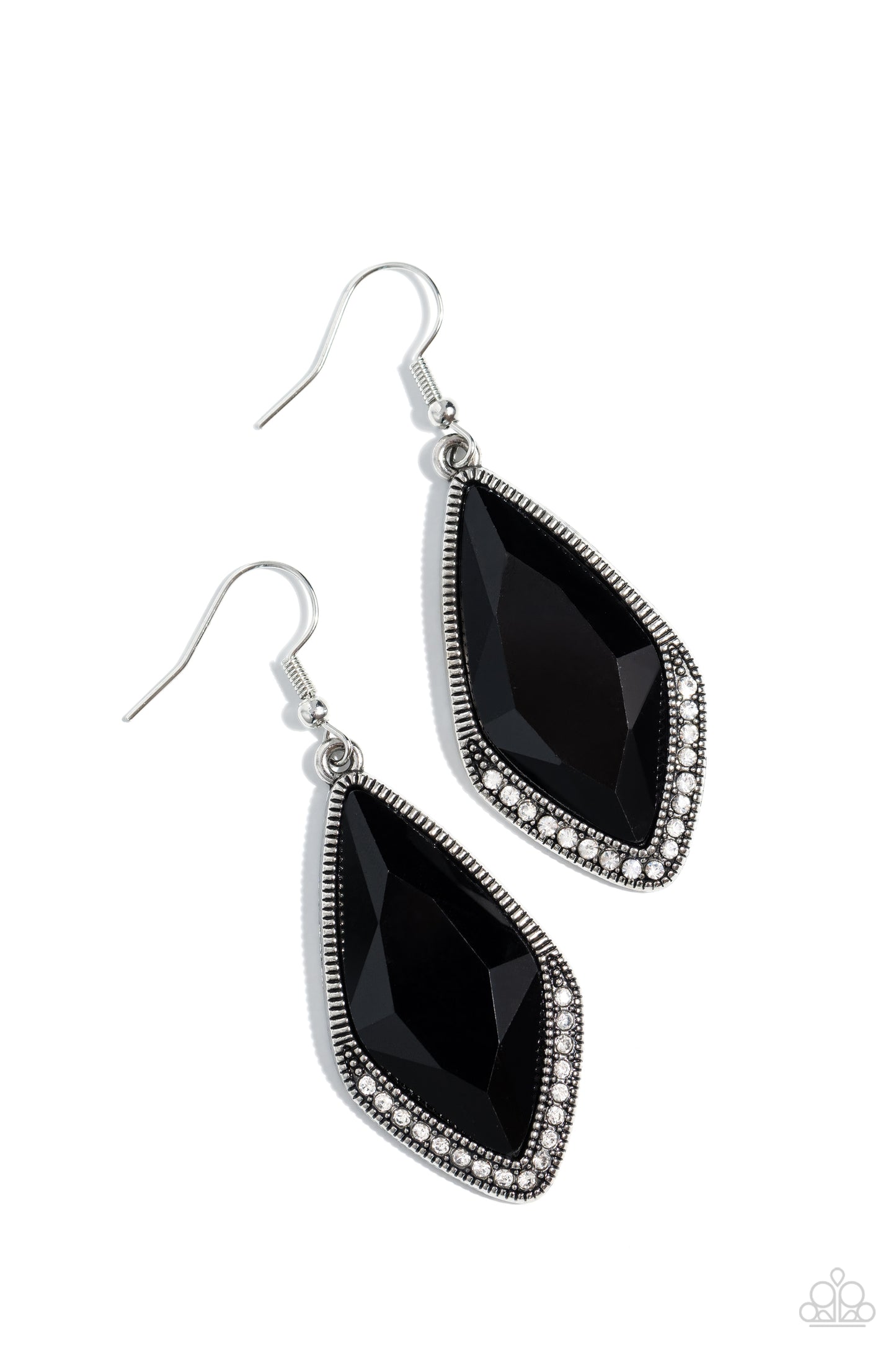 Deco Dazzle - Black Earing