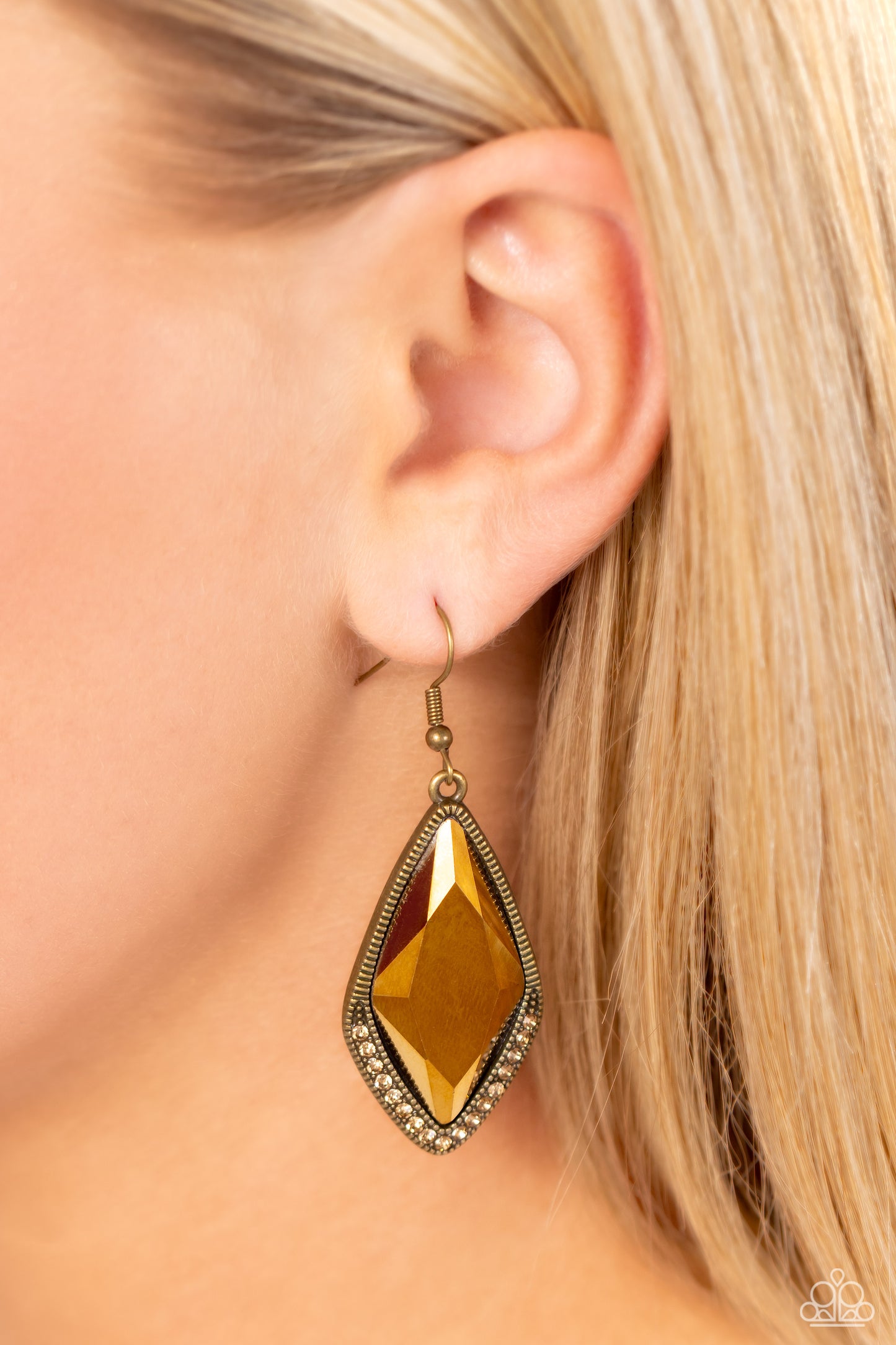 Deco Dazzle - Brass Earring