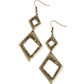 Deco Decoupage - Brass Earring