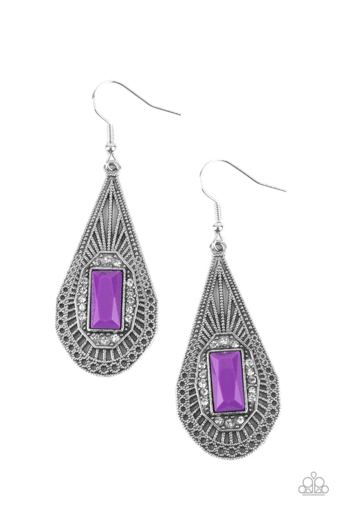 Deco Dreaming - Purple Earring