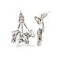 Deco Dynamite - White Earring