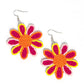 Decorated Daisies - Pink Earring