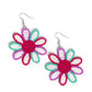 Decorated Daisies - White Earring