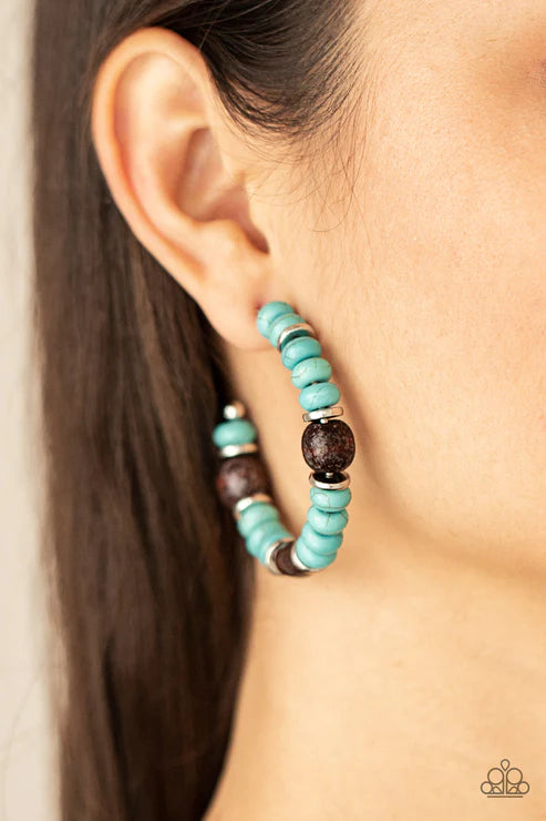 Definitely Down-To-Earth - Blue Earring