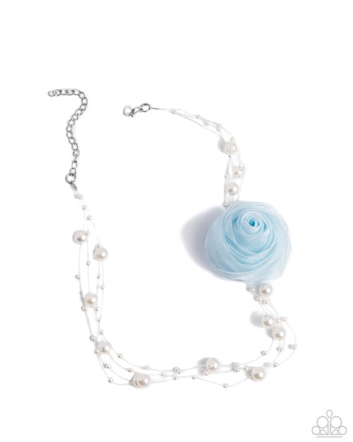 Delicate Debutante - Blue Necklace