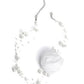 Delicate Debutante - White Necklace