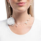Delicate Debutante - White Necklace