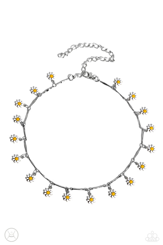 Delicate Display - White Necklace