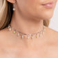 Delicate Display - White Necklace