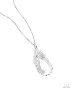 Demandingly Diva - White Necklace