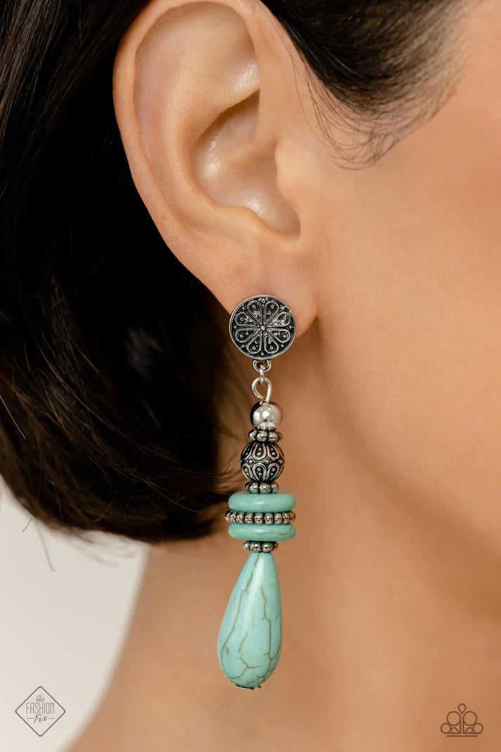 Desert Fever - Blue Earring