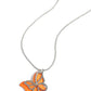 Detailed Dance - Orange Necklace