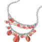 Dewy Disposition - Orange Necklace