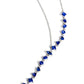 Diagonal Daydream - Blue Necklace