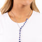 Diagonal Daydream - Blue Necklace