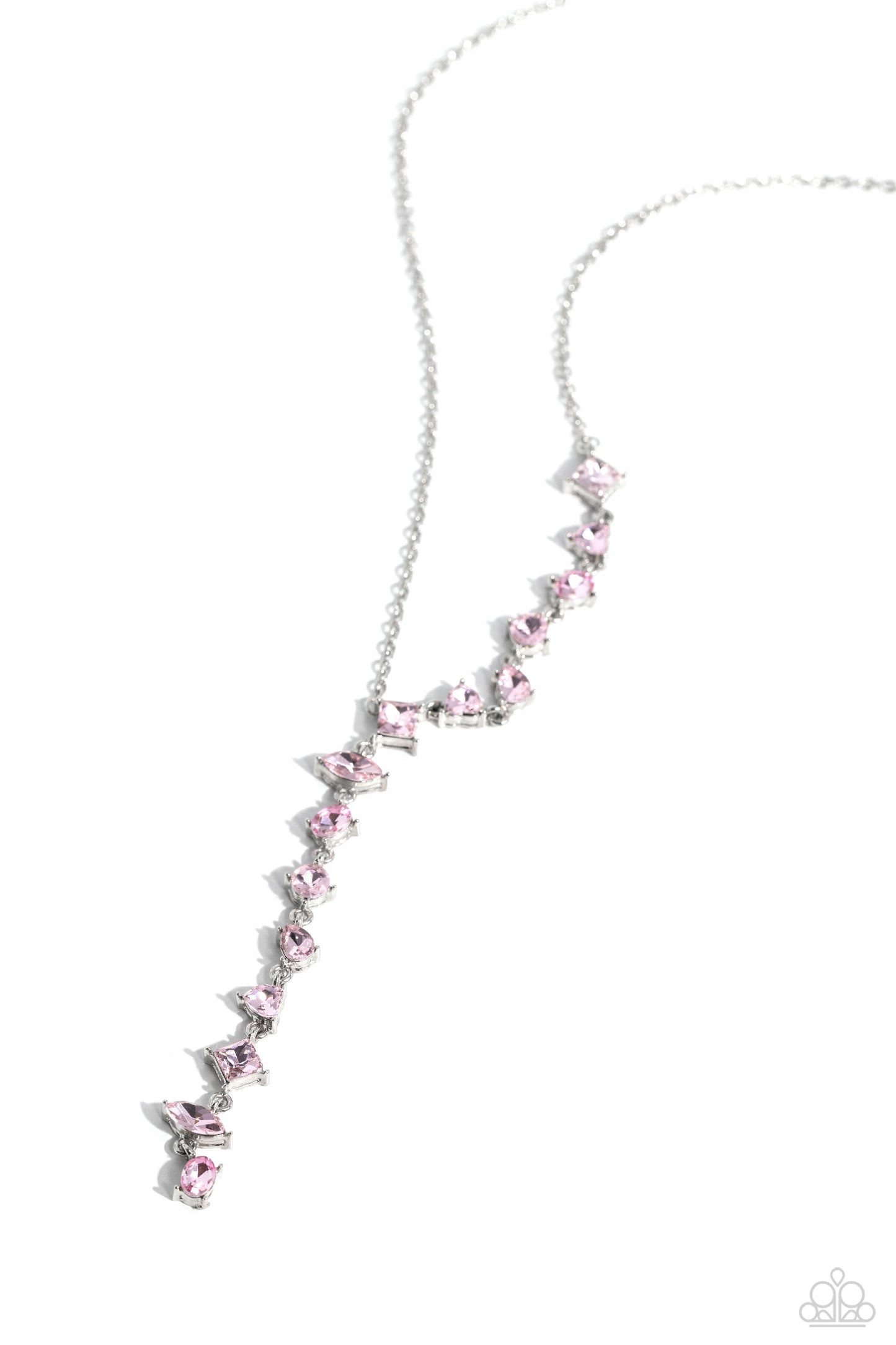 Diagonal Daydream - Pink Necklace