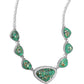 Discreet Dazzle - Green Necklace