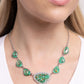 Discreet Dazzle - Green Necklace