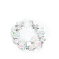 Discus Throw - White Bracelet