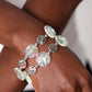 Discus Throw - White Bracelet