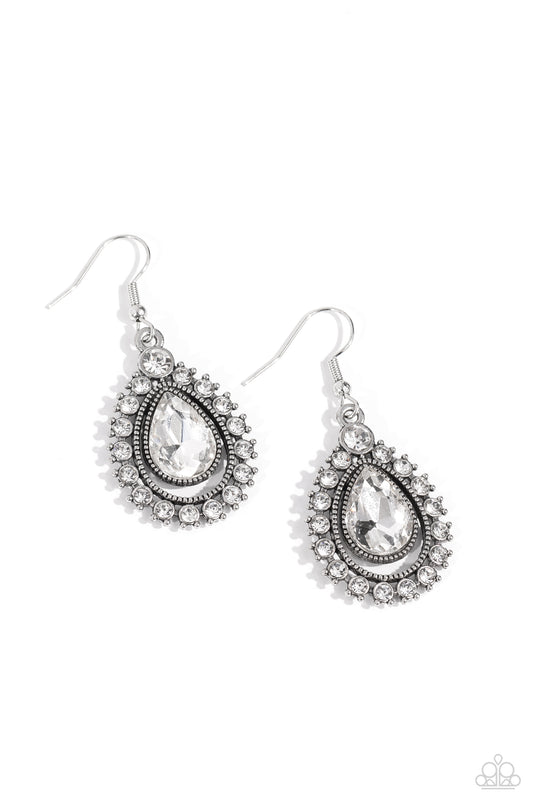 Divinely Duchess - White Earring