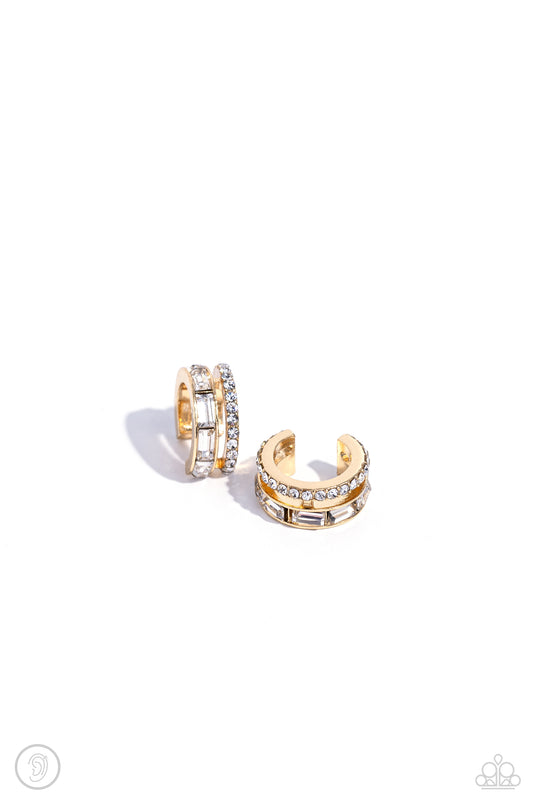 Dont Sweat The Small CUFF - Gold Earring