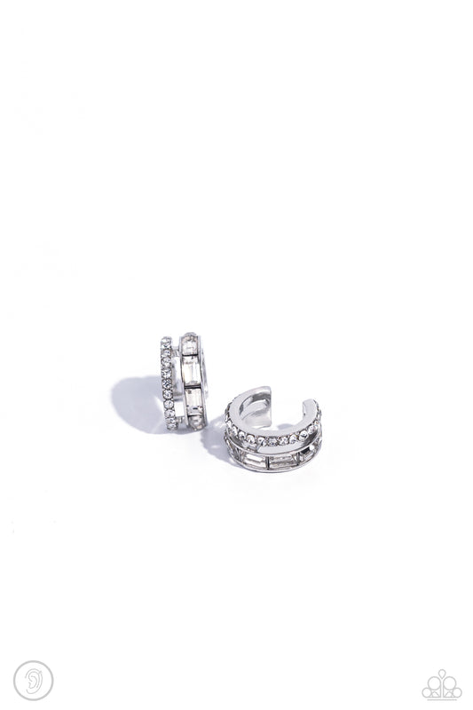 Dont Sweat The Small CUFF - White Earring