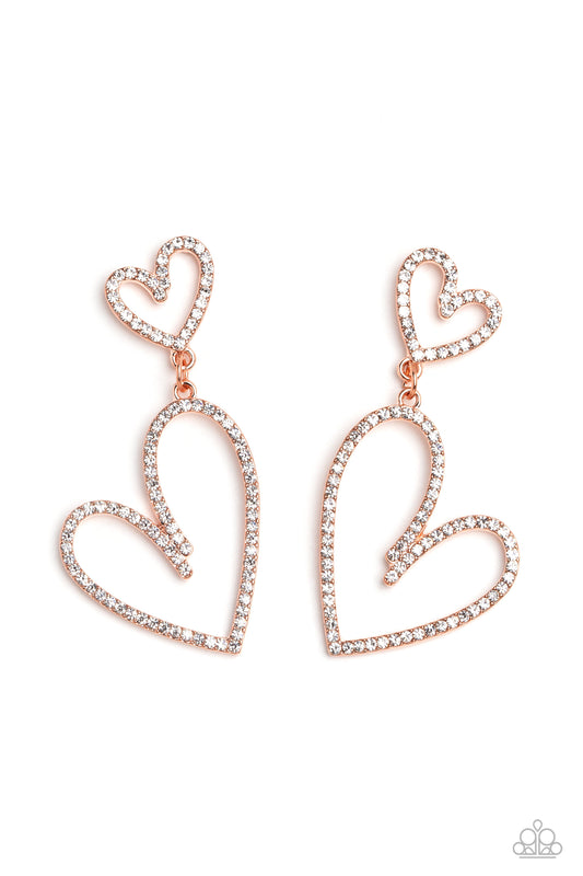 Doting Duo - Copper Earring