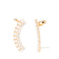 Doubled Down On Dazzle - Gold Earring