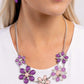 Dragonfly Decadence - Purple Necklace