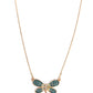 Dragonfly Direction - Gold Necklace