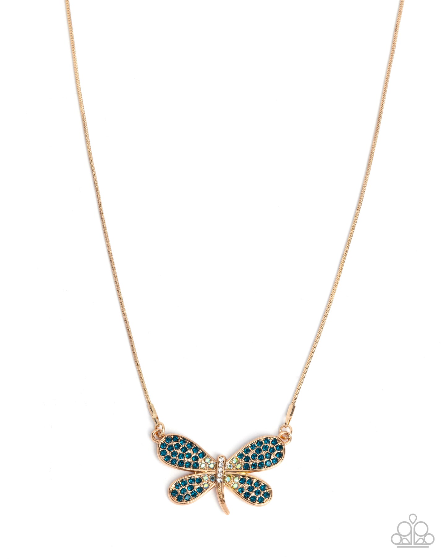 Dragonfly Direction - Gold Necklace