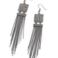 Dramatically Deco - Black Earring