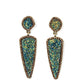 Druzy Desire - Brass Earring