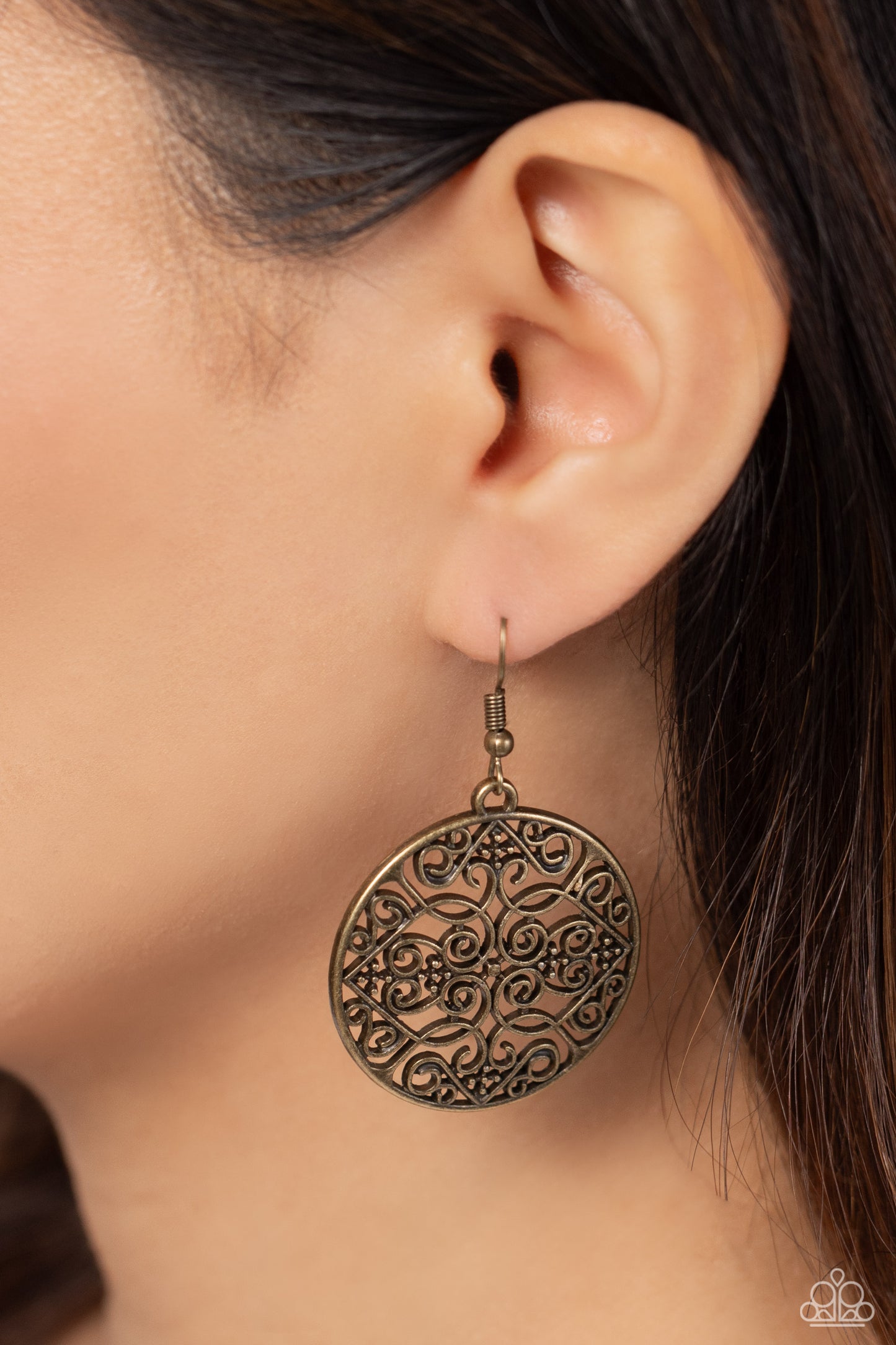 Dubai Décor - Brass Earring