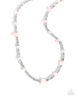 Earthy Expertise - Pink Necklace and Naturally Talented - Pink Bracelet - Complete Look