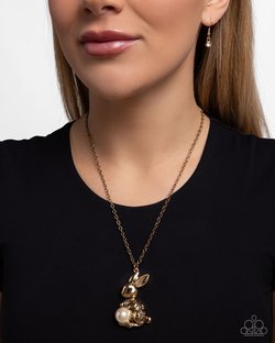 Easter Bunny - Gold Necklace