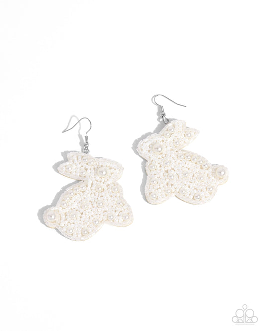 Easter Elegance - White Earring
