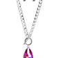 Edgy Exaggeration - Pink Necklace