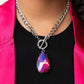 Edgy Exaggeration - Pink Necklace