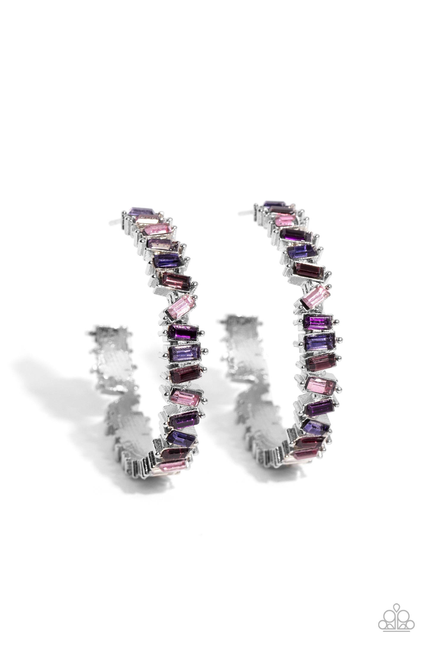 Effortless Emeralds - Purple Earring