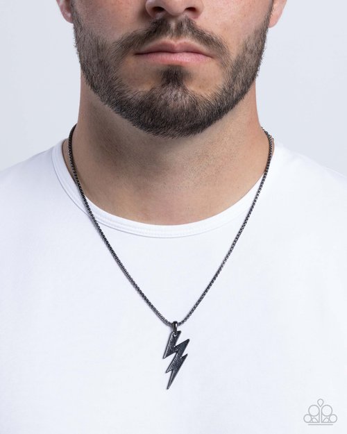 Electric Encore - Black Necklace